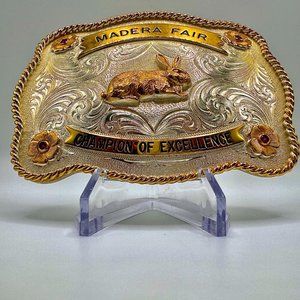 Montana Silversmith Large Vintage Belt Buckle Absolutely Beautiful Men Or Women